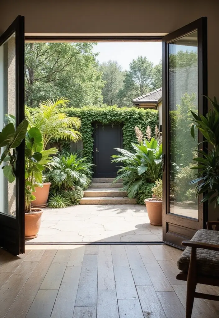 30 Home Decor Ideas for Modern Living Room Design - 13. Indoor-Outdoor Flow