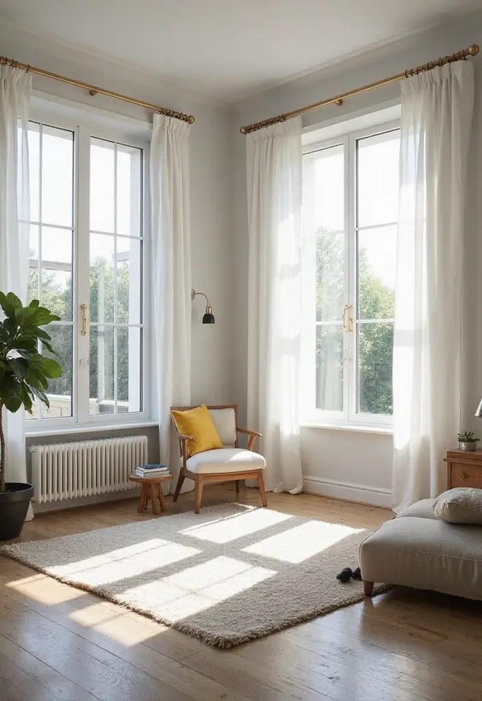 30 Home Decor Ideas for Modern Living Room Design - 27. Natural Light Maximization