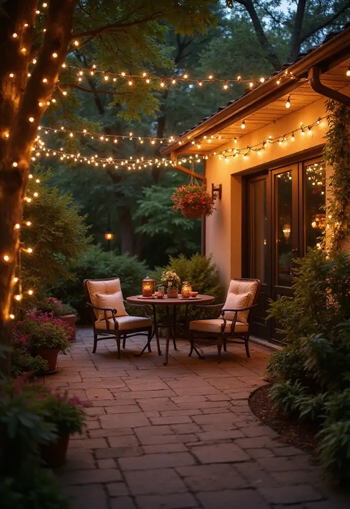 30 Romantic Date Night at Home Decor Ideas for an Intimate Setting - 1. Twinkling Fairy Lights