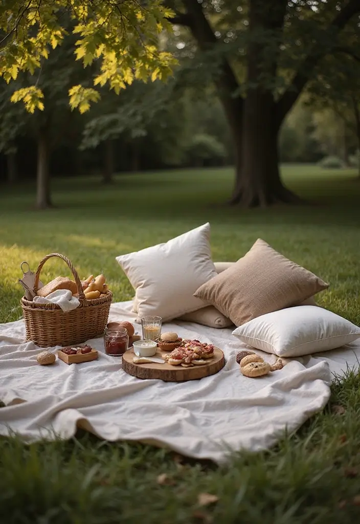 30 Romantic Date Night at Home Decor Ideas for an Intimate Setting - 11. Romantic Picnic Setup