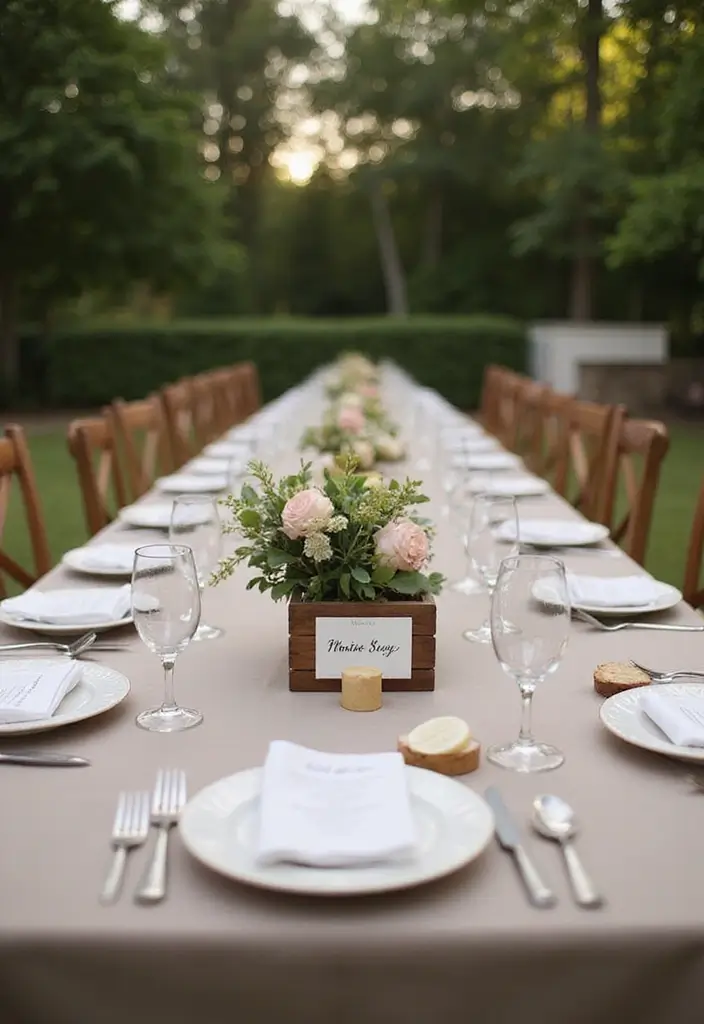 30 Romantic Date Night at Home Decor Ideas for an Intimate Setting - 16. Personalized Name Tags