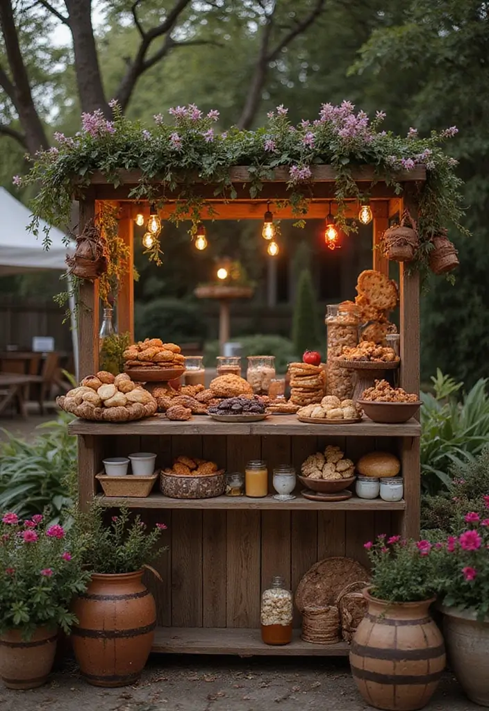 30 Romantic Date Night at Home Decor Ideas for an Intimate Setting - 18. Cozy Snack Bar