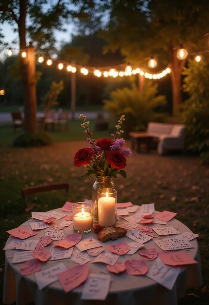 30 Romantic Date Night at Home Decor Ideas for an Intimate Setting - 22. A Personal Touch with Love Notes