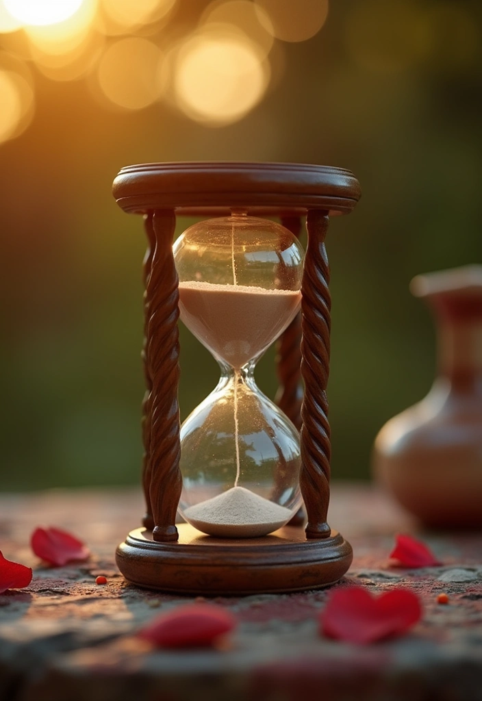 30 Romantic Date Night at Home Decor Ideas for an Intimate Setting - 23. Unique Clock or Hourglass Timer