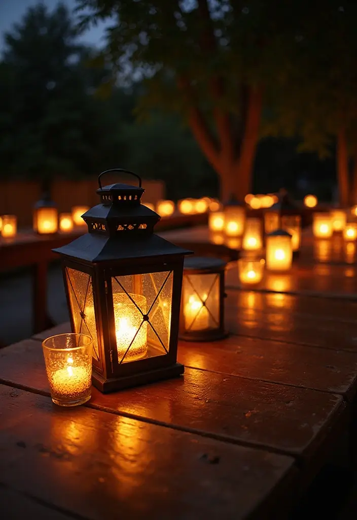 30 Romantic Date Night at Home Decor Ideas for an Intimate Setting - 27. Glowing Lanterns