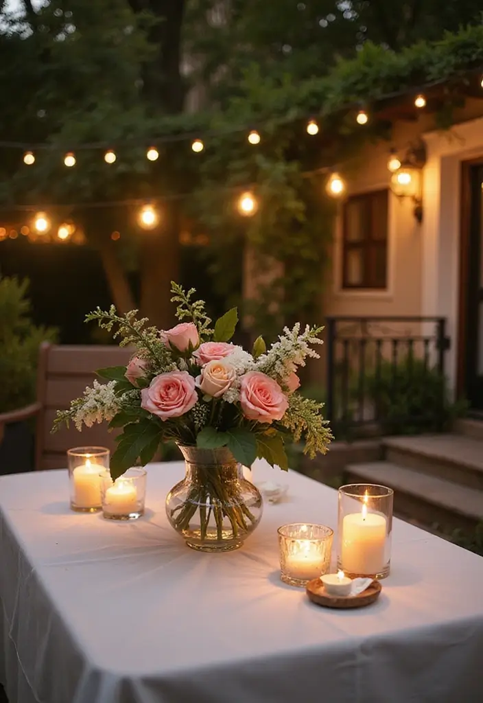 30 Romantic Date Night at Home Decor Ideas for an Intimate Setting - 3. Lucious Floral Arrangements