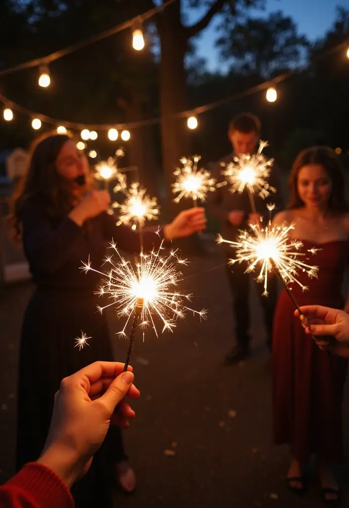 30 Romantic Date Night at Home Decor Ideas for an Intimate Setting - 30. Fireworks of the Heart