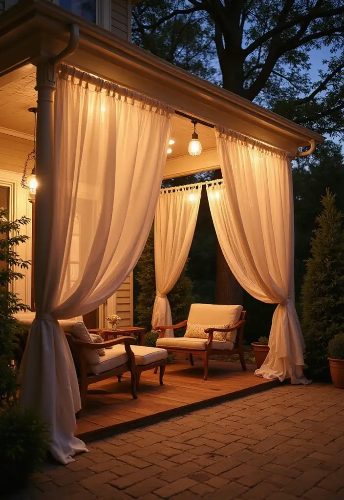 30 Romantic Date Night at Home Decor Ideas for an Intimate Setting - 5. Dreamy Draped Fabrics