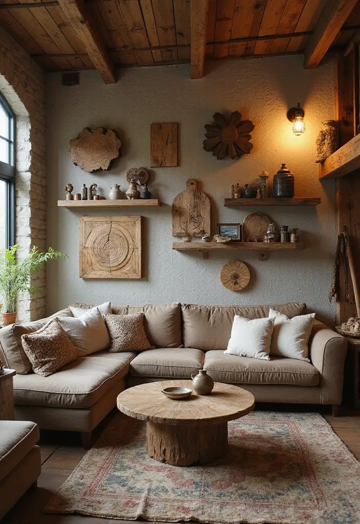 30 Winter Decor Ideas for the Home to Keep It Cozy and Bright - 3. Repurposed Wood Decor