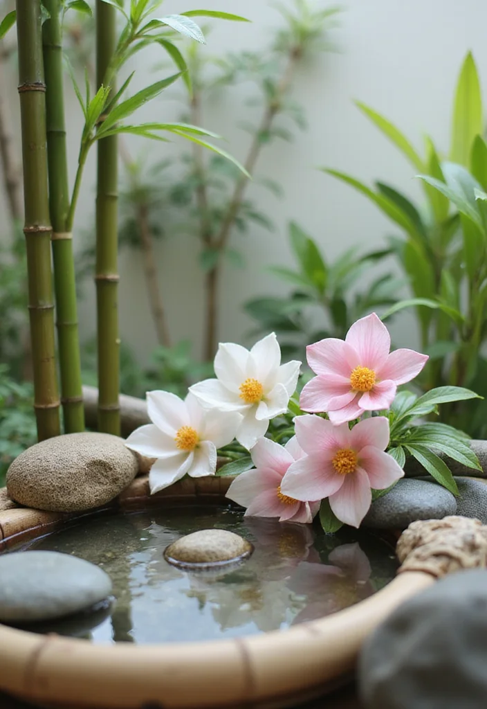 Artificial Flowers Decoration Home Decor: A Blooming Guide with 19 Lively Arrangement Inspirations - 1. The Serene Zen Corner