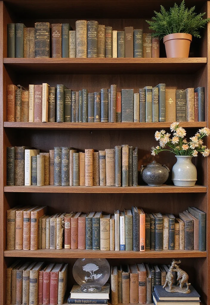 Artificial Flowers Decoration Home Decor: A Blooming Guide with 19 Lively Arrangement Inspirations - 12. Stylish Bookshelf Accents