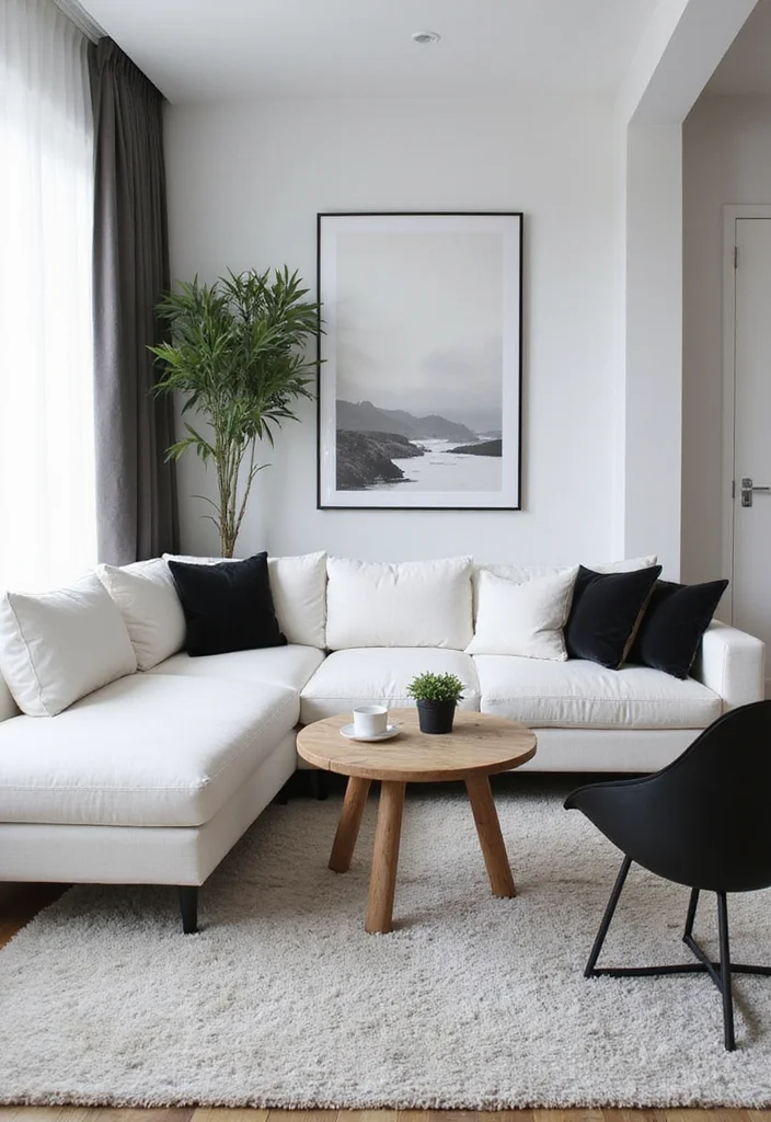 Black and White Home Decor: A Sleek Guide with 17 Modern Monochrome Inspirations - 2. Crisp White Furniture