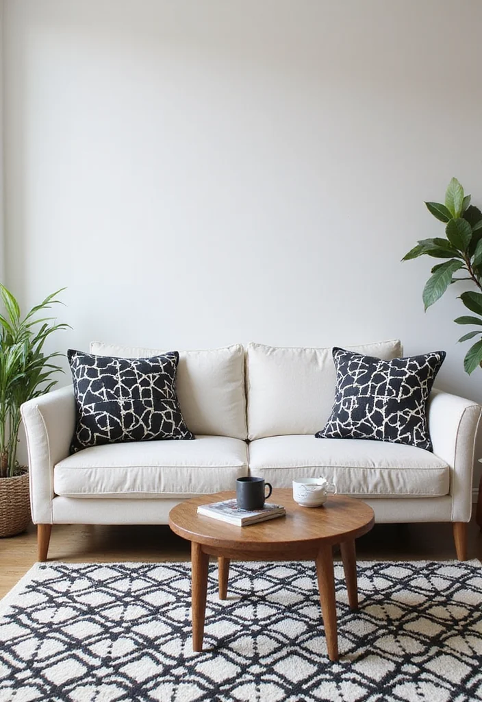 Black and White Home Decor: A Sleek Guide with 17 Modern Monochrome Inspirations - 3. Geometric Patterns