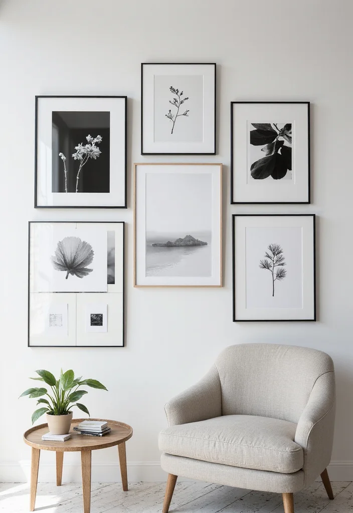 Black and White Home Decor: A Sleek Guide with 17 Modern Monochrome Inspirations - 4. Monochrome Artwork