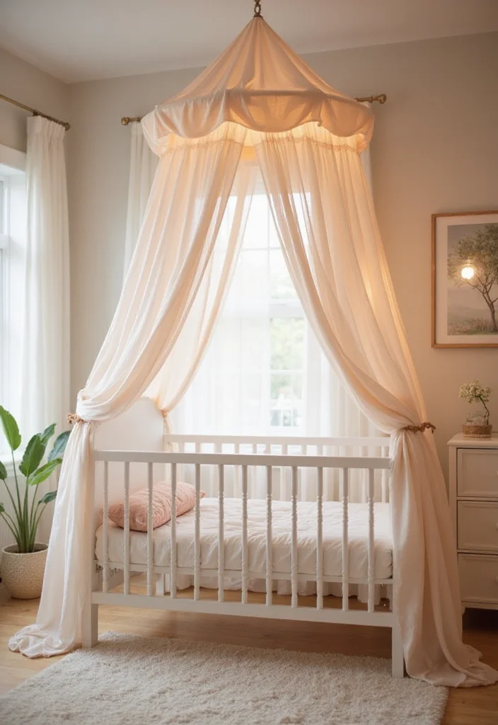 Boho Decor Ideas for the Home: A Free-Spirit Guide with 18 Soft & Eclectic Inspirations - 4. Create a Dreamy Canopy