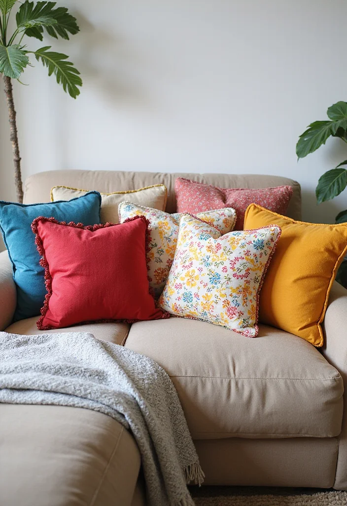 Cheap DIY Home Decor Easy Creative: A Simple Guide with 18 Clever Crafting Inspirations - 10. Customizable Pillow Covers