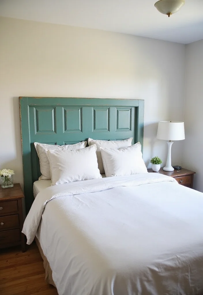 Cheap DIY Home Decor Easy Creative: A Simple Guide with 18 Clever Crafting Inspirations - 12. Upcycled Door Headboards