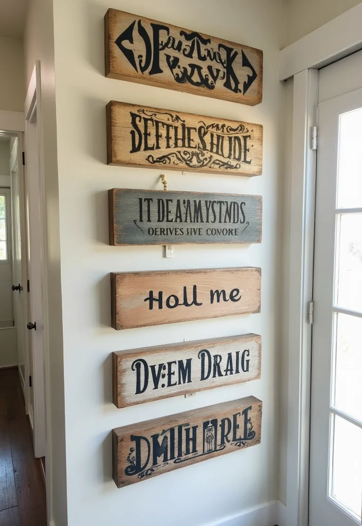 Cheap DIY Home Decor Easy Creative: A Simple Guide with 18 Clever Crafting Inspirations - 17. Stenciled Wooden Signs