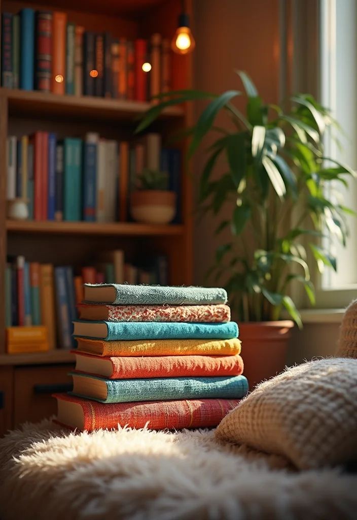 Cheap DIY Home Decor Easy Creative: A Simple Guide with 18 Clever Crafting Inspirations - 7. Fabric-Covered Books