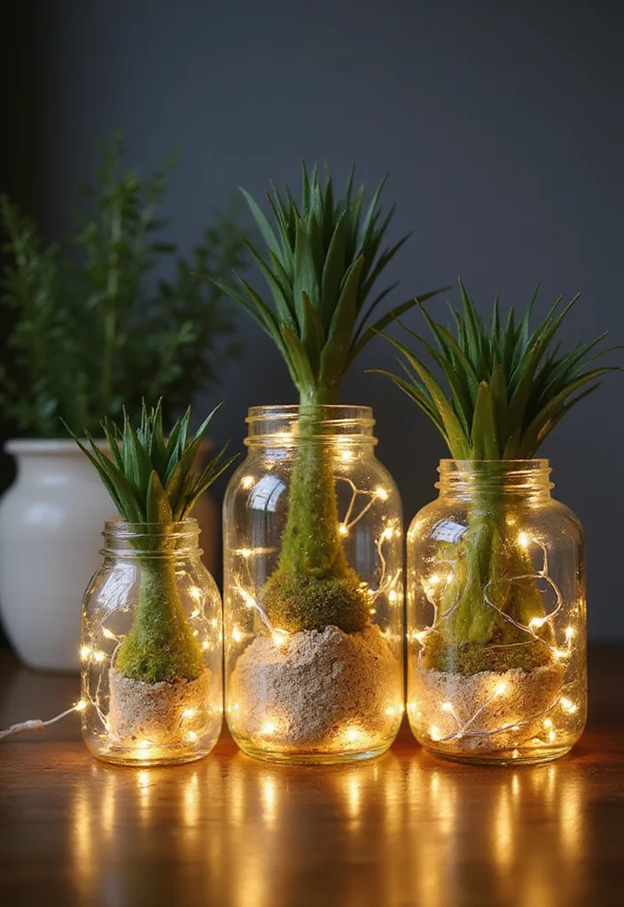 Crafts for Adults Home Decor: A Stylish Guide with 19 Sophisticated Handmade Inspirations - 10. Upcycled Glass Jars