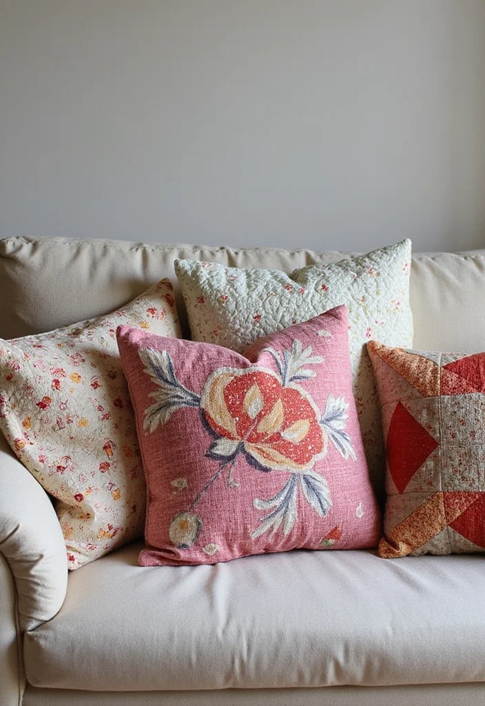 Crafts for Adults Home Decor: A Stylish Guide with 19 Sophisticated Handmade Inspirations - 12. Quilted Throw Pillows