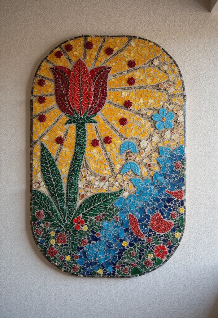 Crafts for Adults Home Decor: A Stylish Guide with 19 Sophisticated Handmade Inspirations - 18. Mosaic Art