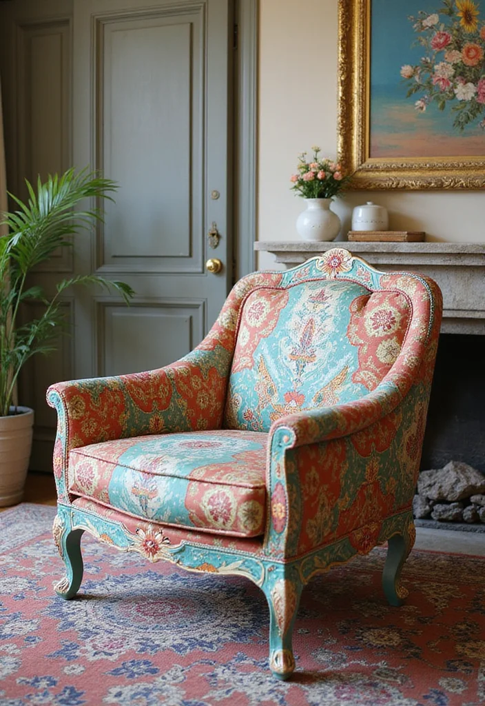 Crafts for Adults Home Decor: A Stylish Guide with 19 Sophisticated Handmade Inspirations - 19. Hand-Painted Furniture