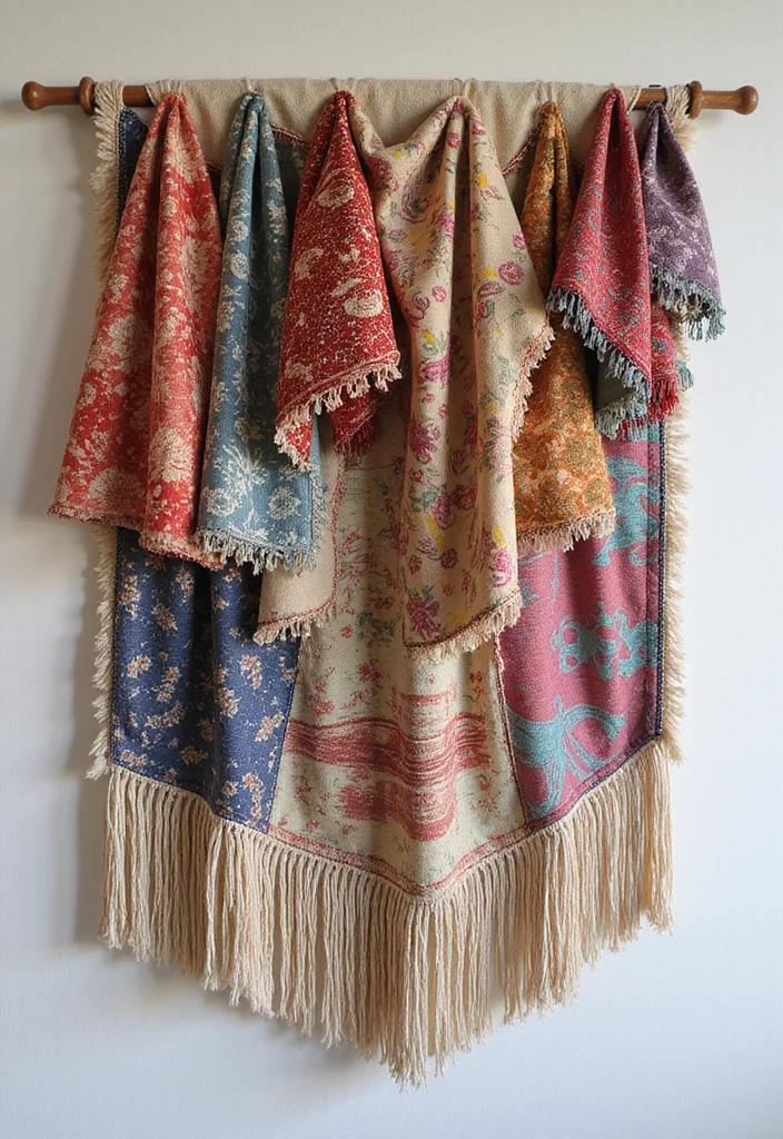 Crafts for Adults Home Decor: A Stylish Guide with 19 Sophisticated Handmade Inspirations - 2. Fabric Wall Hanging