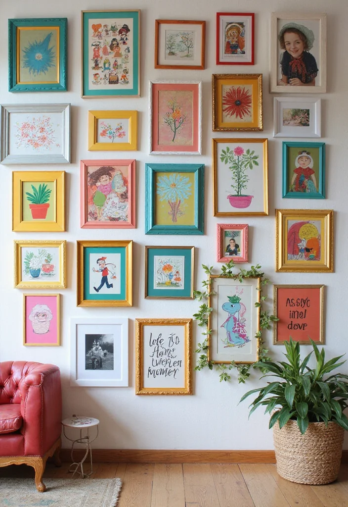 Cute Home Decor Ideas Living Room: A Cozy Guide with 17 Playful Styling Inspirations - 1. Playful Gallery Walls