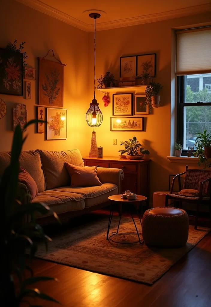 Cute Home Decor Ideas Living Room: A Cozy Guide with 17 Playful Styling Inspirations - 7. Fun Lighting Fixtures
