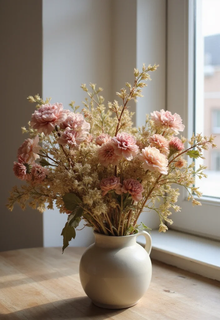 DIY Crafts for Home Decor: A Handmade Guide with 18 Stylish Project Inspirations - 16. Dried Flower Arrangements