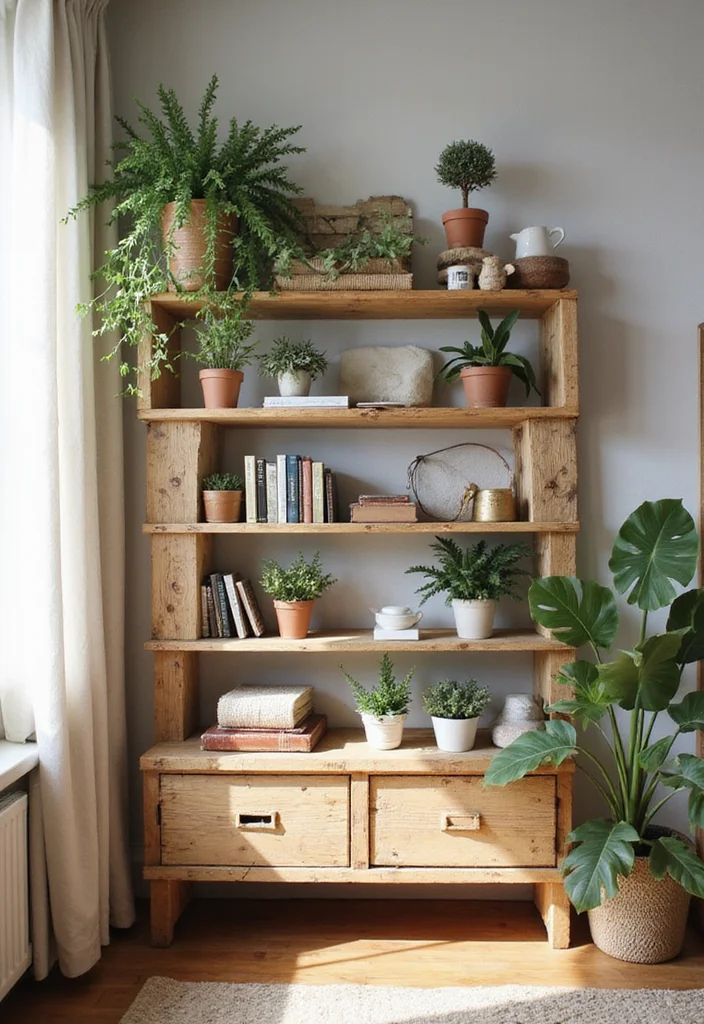 DIY Crafts for Home Decor: A Handmade Guide with 18 Stylish Project Inspirations - 2. Pallet Wood Shelves