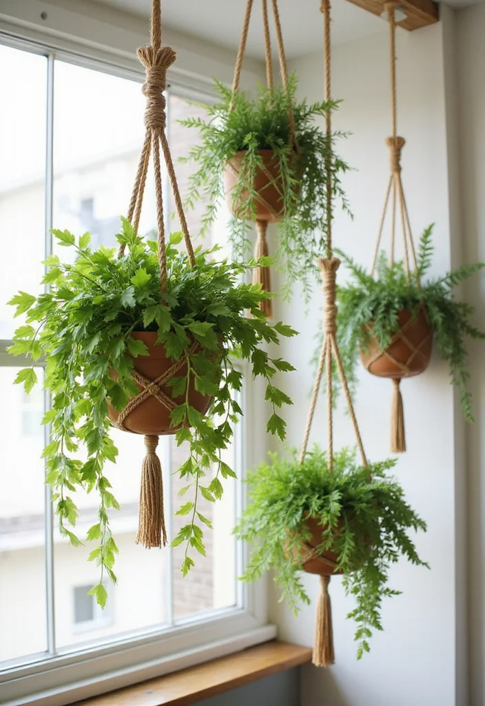 DIY Crafts for Home Decor: A Handmade Guide with 18 Stylish Project Inspirations - 4. DIY Macrame Plant Hangers
