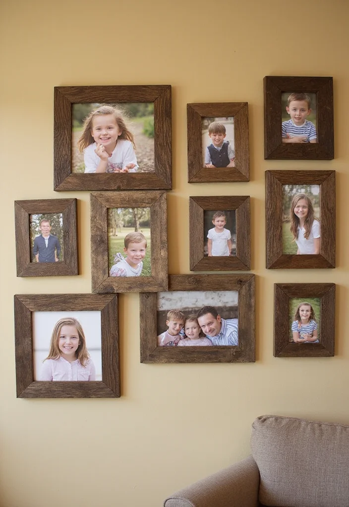 DIY Crafts for Home Decor: A Handmade Guide with 18 Stylish Project Inspirations - 5. Reclaimed Wood Picture Frames