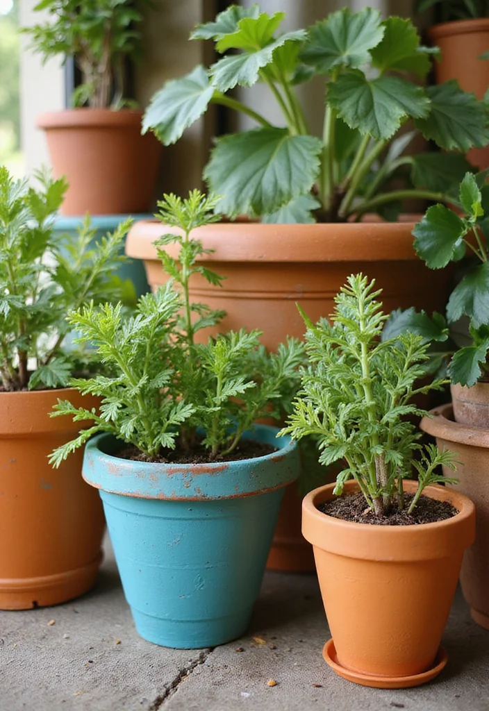 DIY Crafts for Home Decor: A Handmade Guide with 18 Stylish Project Inspirations - 7. Painted Terra Cotta Pots