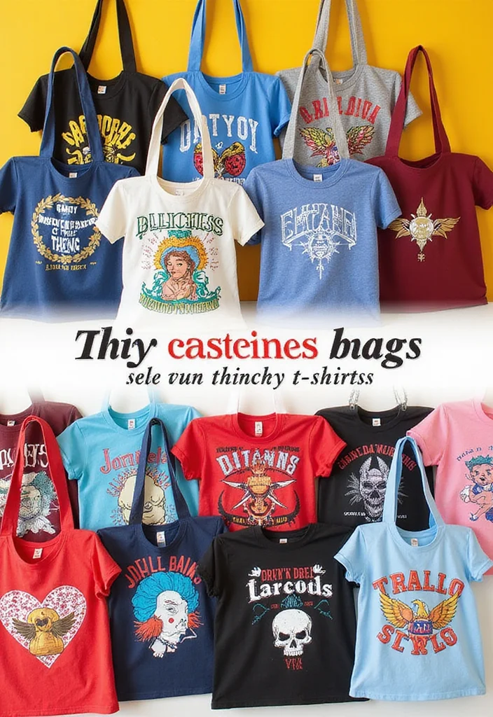 DIY Crafts for Home Decor: A Handmade Guide with 18 Stylish Project Inspirations - 8. DIY T-Shirt Tote Bags