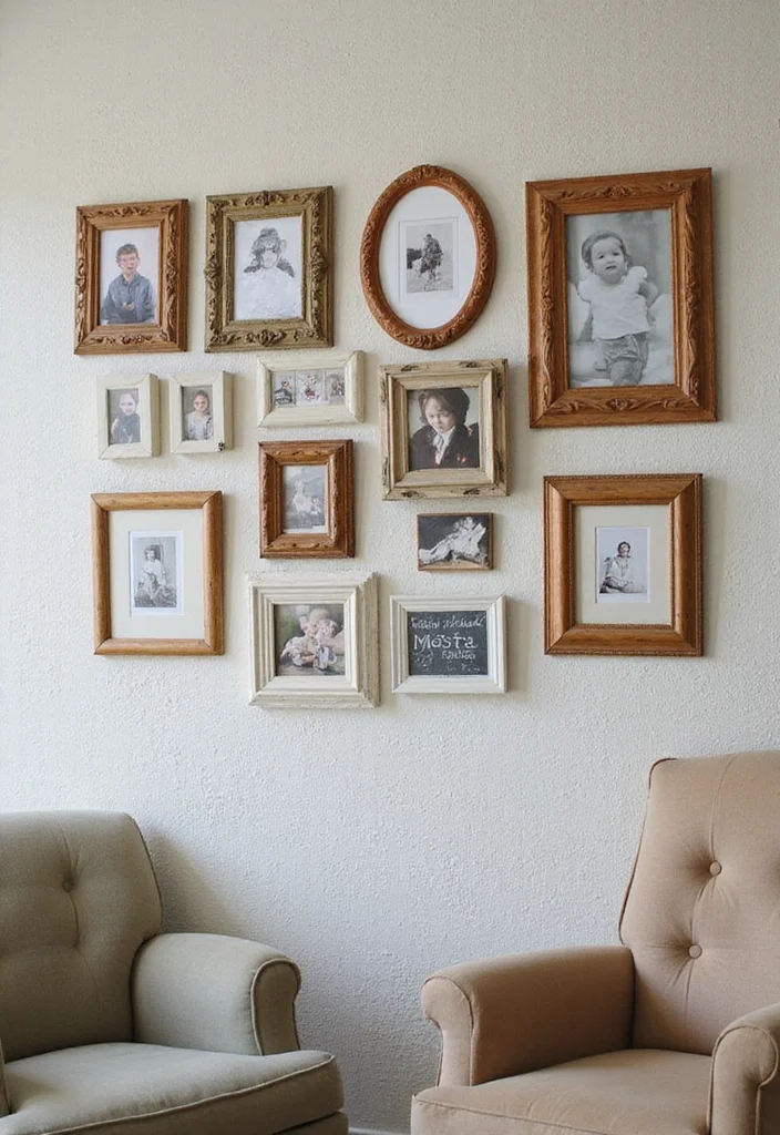 DIY Creative Crafts Home Decor: A Fun Guide with 17 Artistic Handmade Inspirations - 10. Upcycled Picture Frames