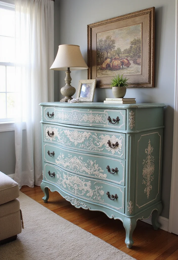 DIY Creative Crafts Home Decor: A Fun Guide with 17 Artistic Handmade Inspirations - 14. Upcycled Furniture with Decoupage