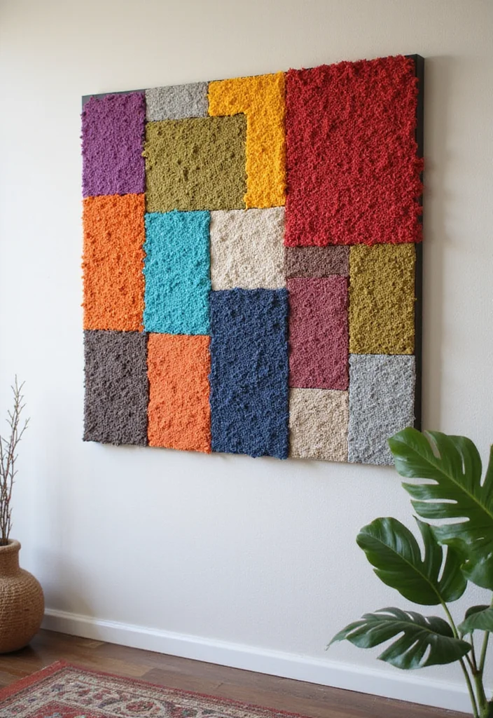 DIY Creative Crafts Home Decor: A Fun Guide with 17 Artistic Handmade Inspirations - 16. DIY Fabric Wall Art