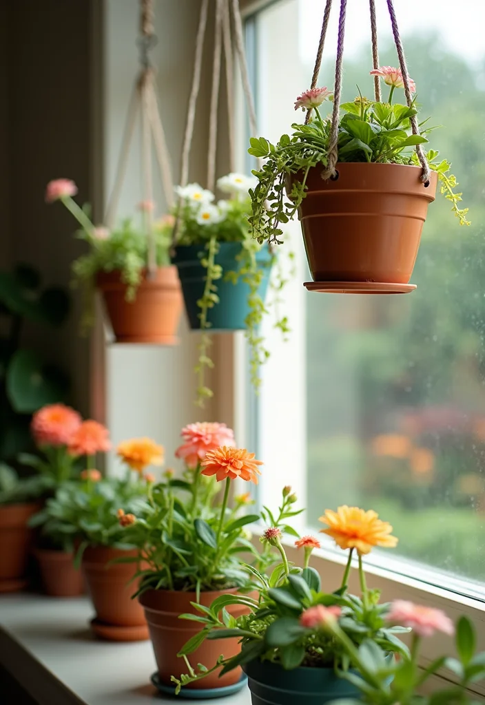 DIY Home Decor Dollar Store: A Crafty Guide with 17 Affordable Creative Inspirations - 10. Charming Hanging Planters