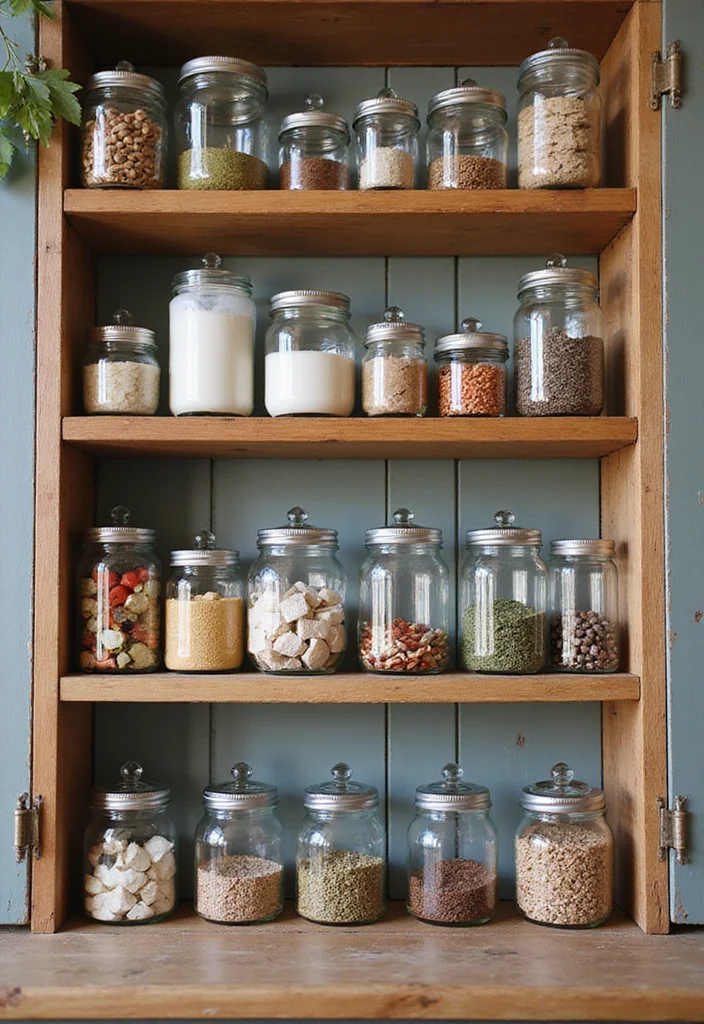 DIY Home Decor Dollar Store: A Crafty Guide with 17 Affordable Creative Inspirations - 17. Recycled Glass Jars for Storage