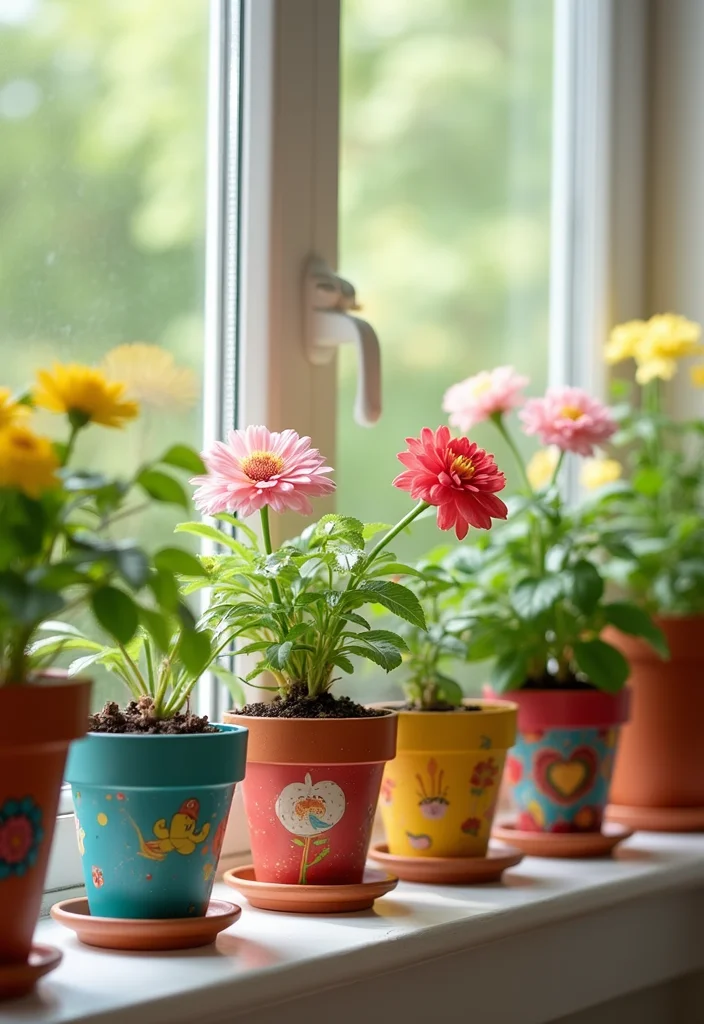 DIY Home Decor Dollar Store: A Crafty Guide with 17 Affordable Creative Inspirations - 3. Customizable Flower Pots