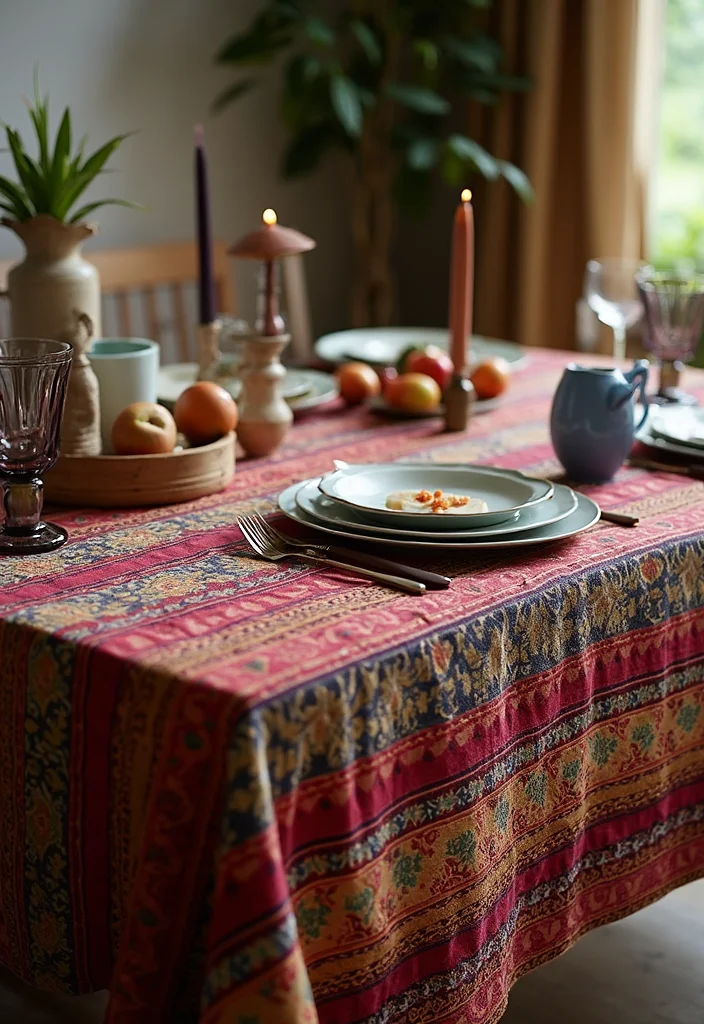 Dining Table Decor Indian Home: A Cultural Guide with 17 Elegant Table Styling Inspirations - 2. Ethnic Textiles