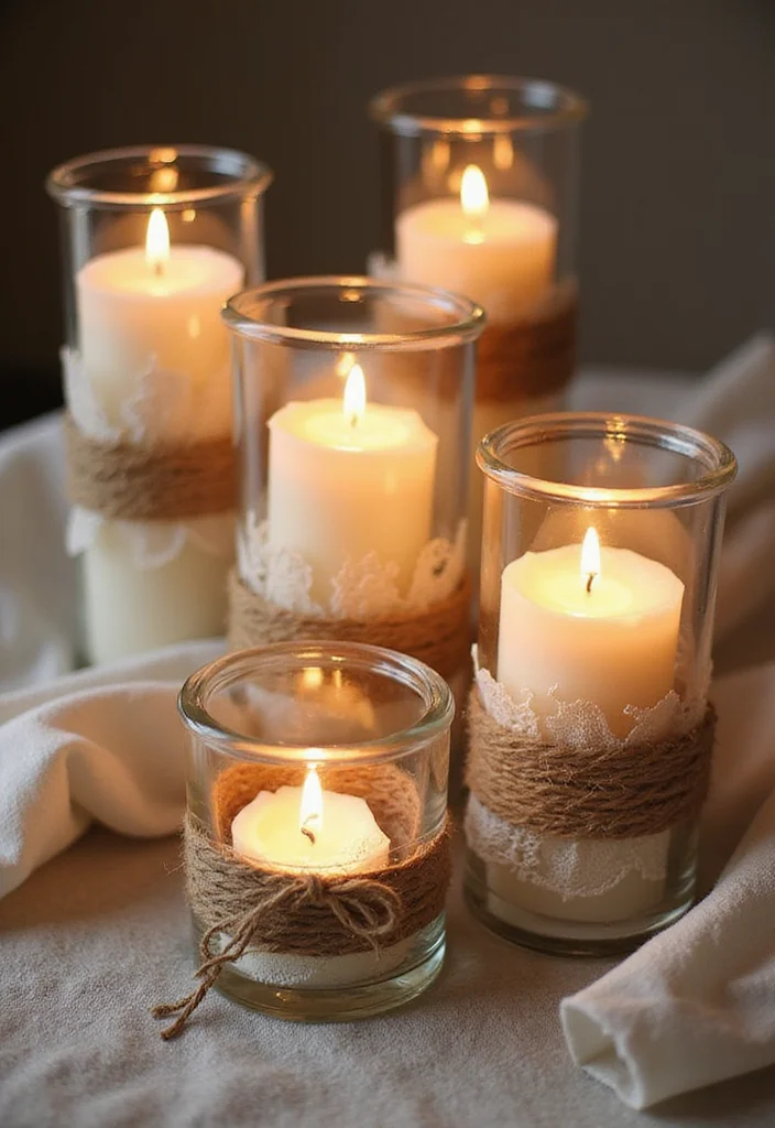 Dollar Tree DIY Home Decor: A Creative Guide with 19 Affordable Decorating Inspirations - 4. Upcycled Candle Holders