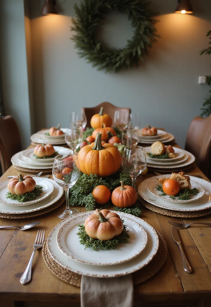 Dollar Tree Home Decor Ideas DIY: A Budget-Wise Guide with 17 Charming Handmade Inspirations - 13. Seasonal Table Decor