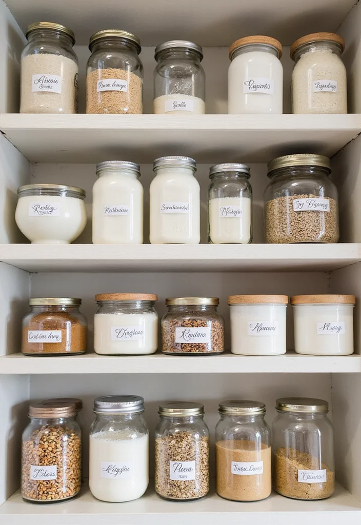 Dollar Tree Home Decor Ideas DIY: A Budget-Wise Guide with 17 Charming Handmade Inspirations - 5. Farmhouse-Style Jars and Containers