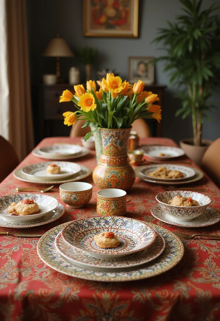 Ganesh Decoration Ideas Home Decor: A Sacred Guide with 19 Auspicious Festive Inspirations - 17. Ganesh-Inspired Tableware