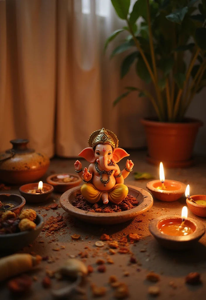 Ganesha Decoration Ideas Home Decor: A Festive Guide with 18 Traditional Sacred Inspirations - 17. Traditional Rituals