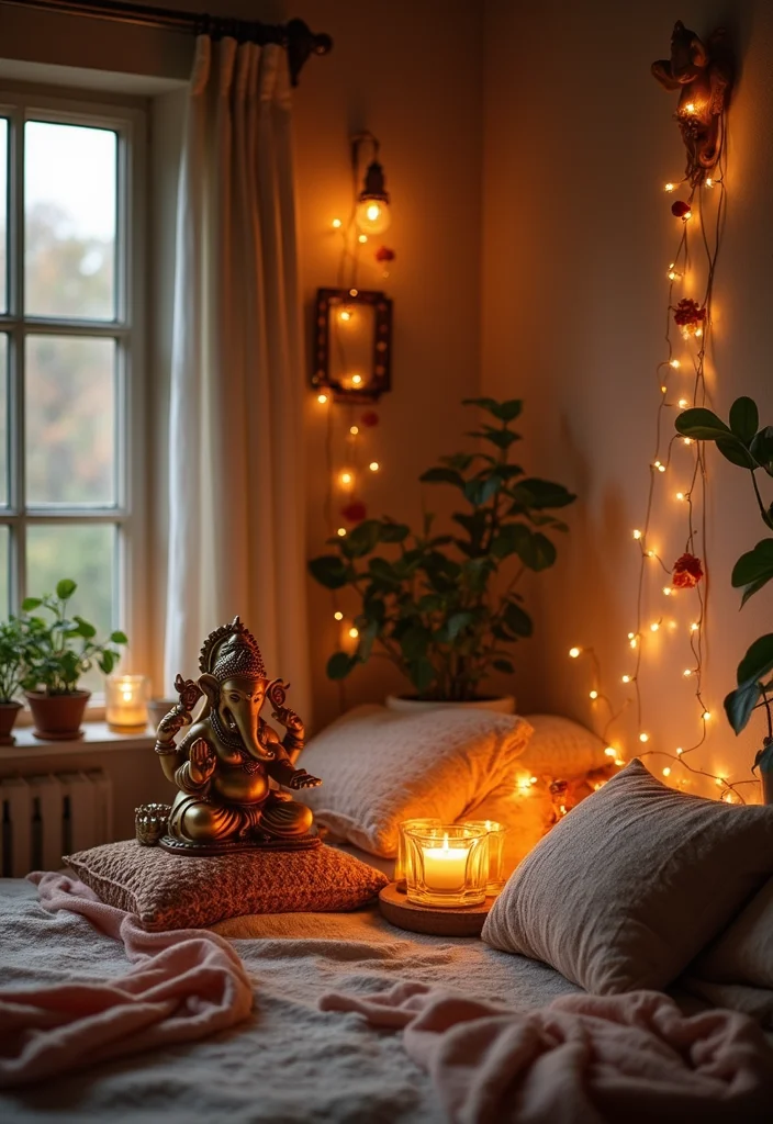 Ganesha Decoration Ideas Home Decor: A Festive Guide with 18 Traditional Sacred Inspirations - 9. Sacred Space Setup