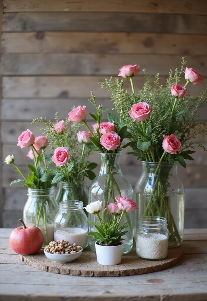 Goodwill Finds Thrifting Home Decor: A Treasure-Hunt Guide with 20 Upcycled Inspirations - 5. Thrifted Glass Jars and Vases